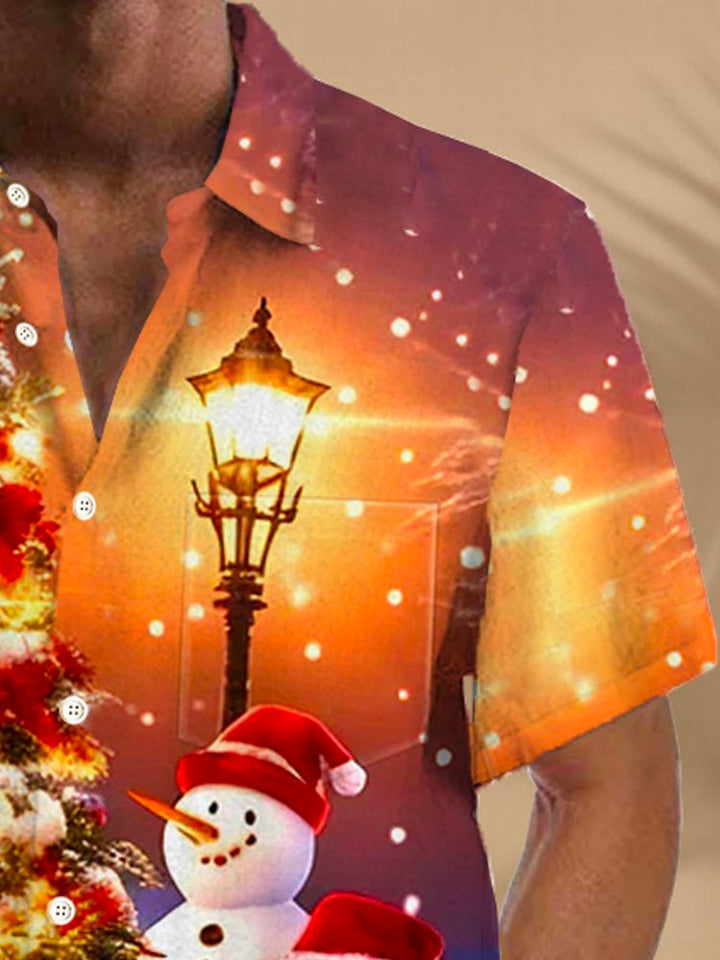 Alohadaddy Christmas Snowman Print Men&