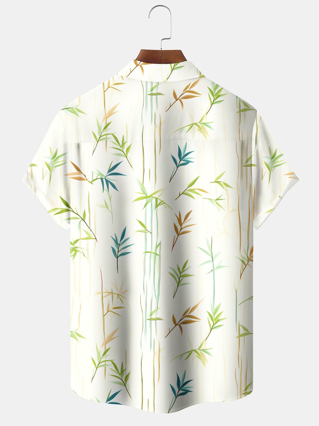 Alohadaddy® Bamboo Art Print Pockets Stretch Hawaiian Men&