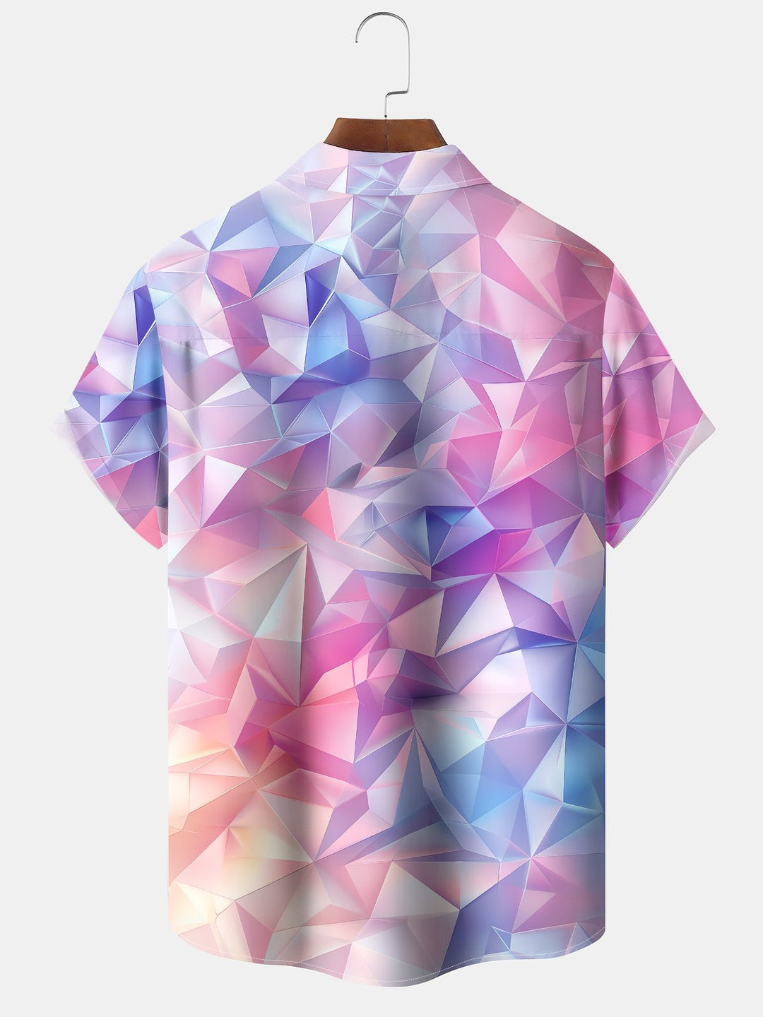 Alohadaddy® Geometric Ombre Moisture Wicking Chest Pocket Hawaiian Men&