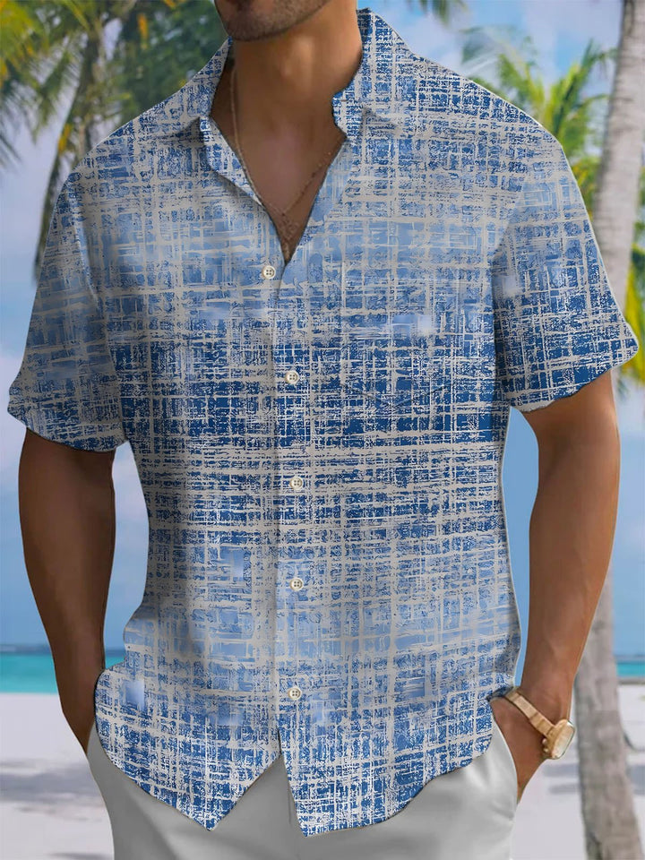 Alohadaddy® Vintage Plaid Print Moisture-wicking Men&