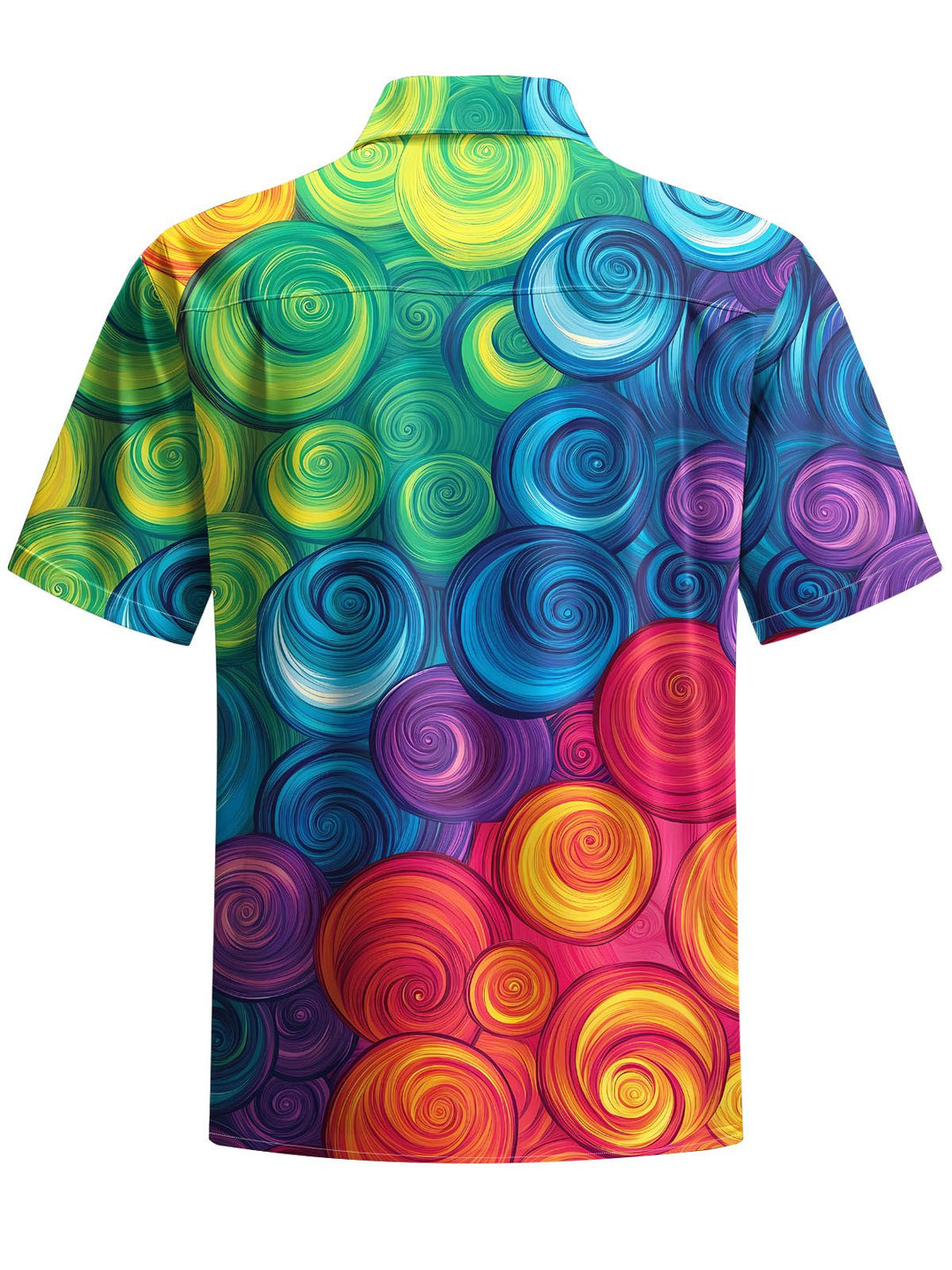 Alohadaddy® Vintage Geometric Print Chest Pocket Men&