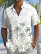 Alohadaddy® Casual Palm Tree Art Print Mens Moisture Wicking Short Sleeve Shirt Big & Tall