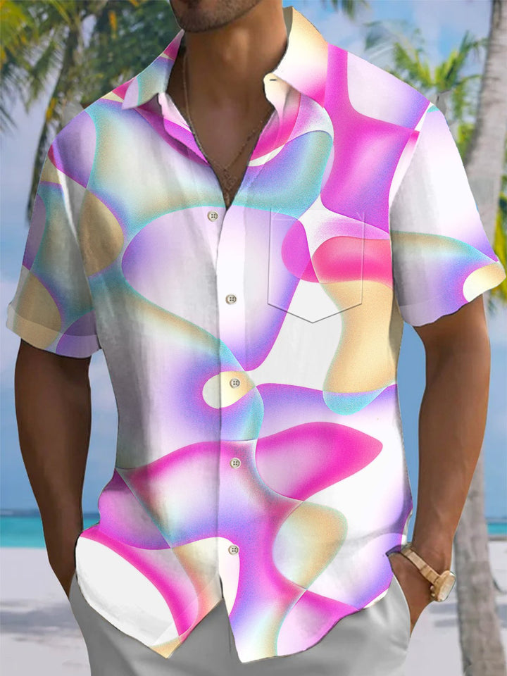 Alohadaddy® Hawaiian Abstract Art Print Stretch Men&