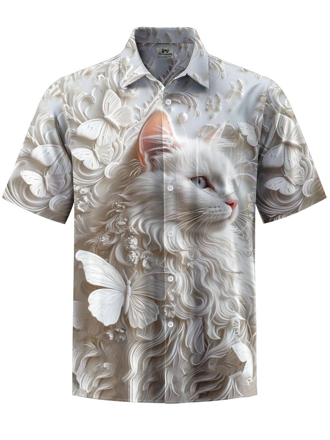 Alohadaddy® Casual Cat Print Pocket Stretch Men&