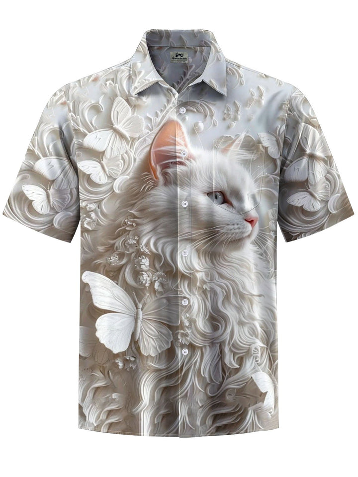 Alohadaddy® Casual Cat Print Pocket Stretch Men&