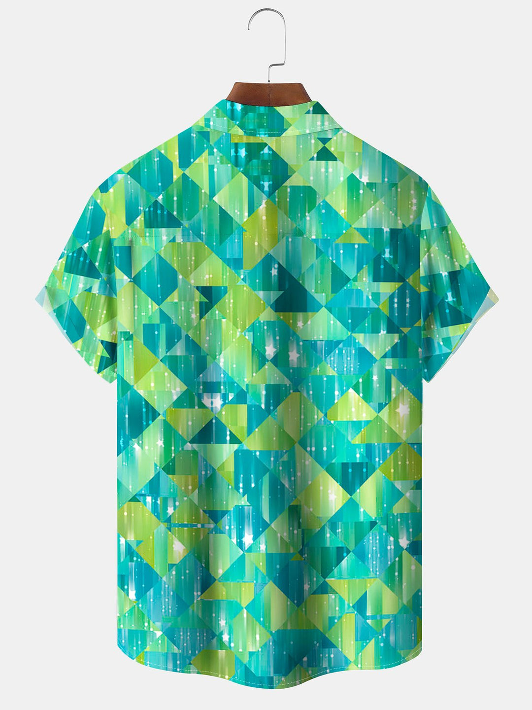 Alohadaddy® Casual Geometric Triangle Print Pocket Stretch Men&