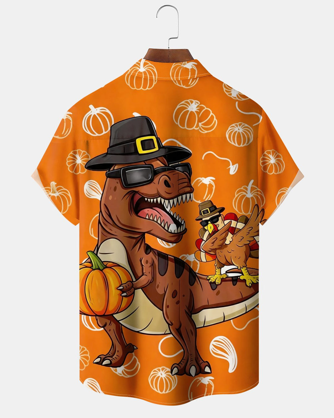 Alohadaddy® Holiday Halloween Graphic Print Button-Down Pocket Cardigan-Style Men&