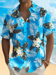 Camisa hawaiana con estampado floral botánico y bolsillo para acampar para hombre Alohadaddy Beach Vacation