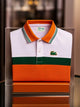 Alohadaddy® Men's Classic Business Colorblock Logo Button-Down Short Sleeve Polo Shirt Big & Tall
