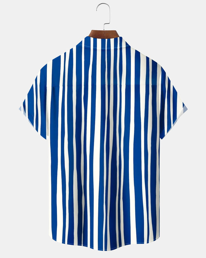 Alohadaddy® Basic Striped Print Men&