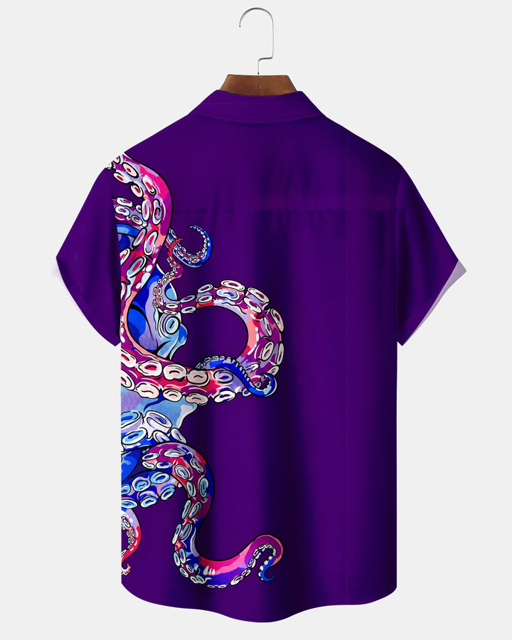 Alohadaddy® Casual Octopus Tentacle Print Men&