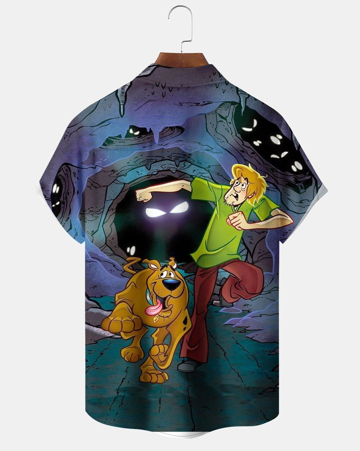 Alohadaddy® Halloween Dog Adventure Print Men&