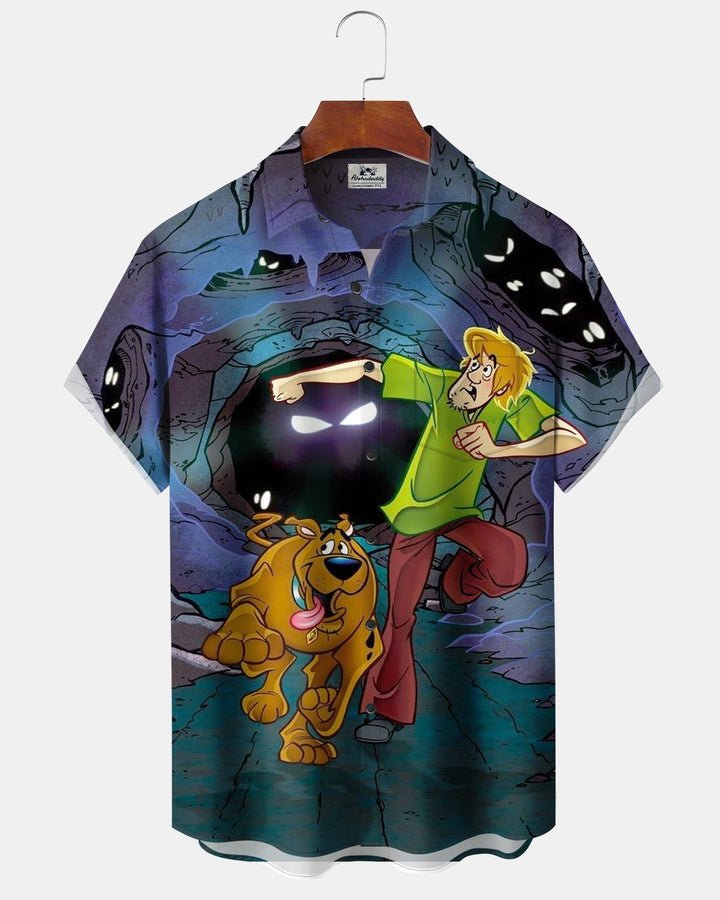 Alohadaddy® Halloween Dog Adventure Print Men&