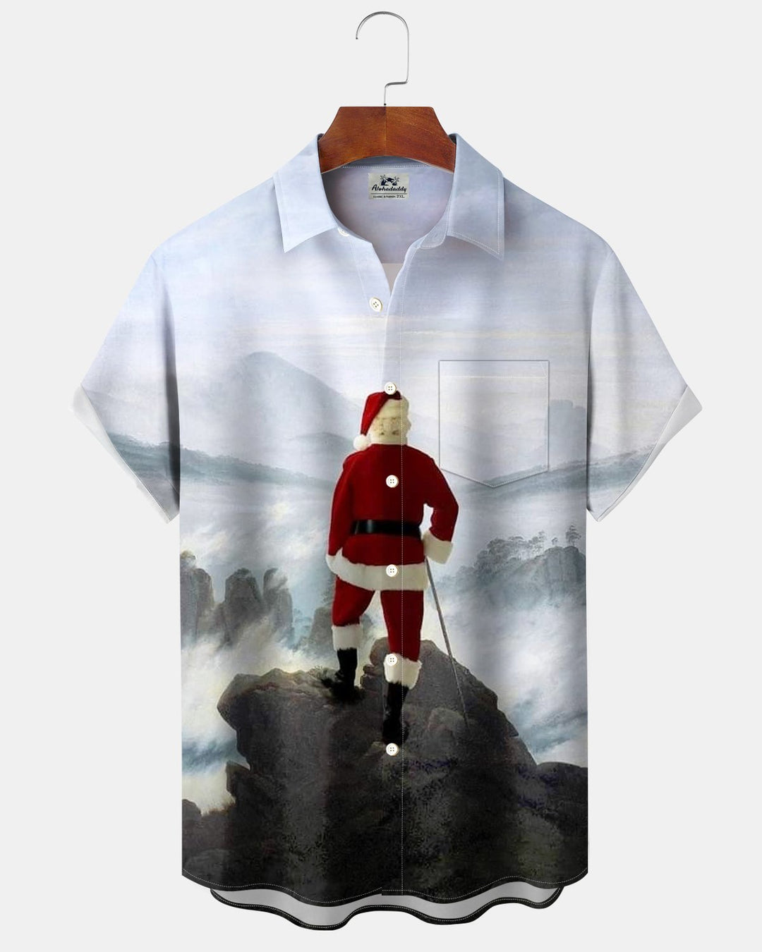 Alohadaddy® Holiday Christmas Fun Santa Claus Print Men&