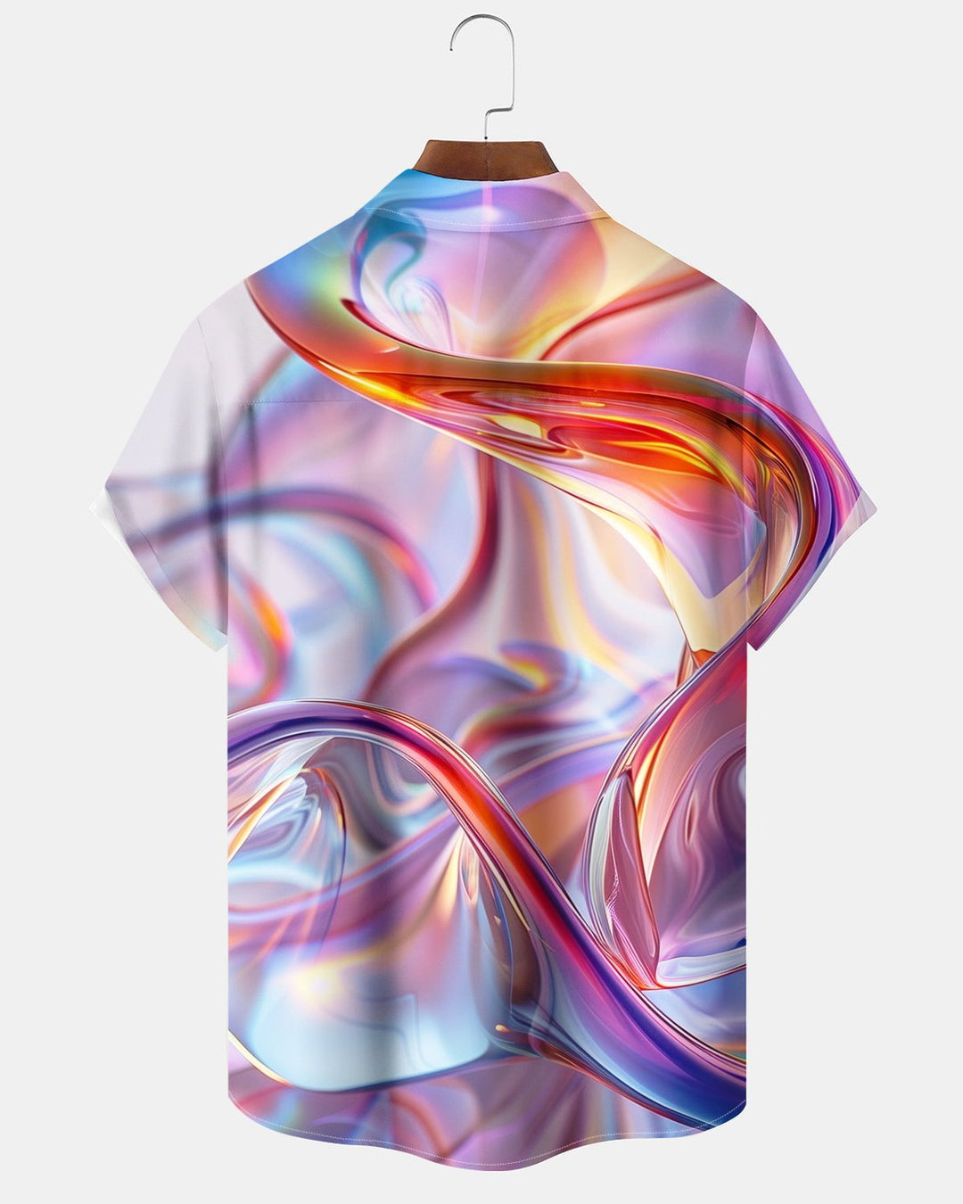 Alohadaddy® Casual Abstract Striped Glass Art Print Men&