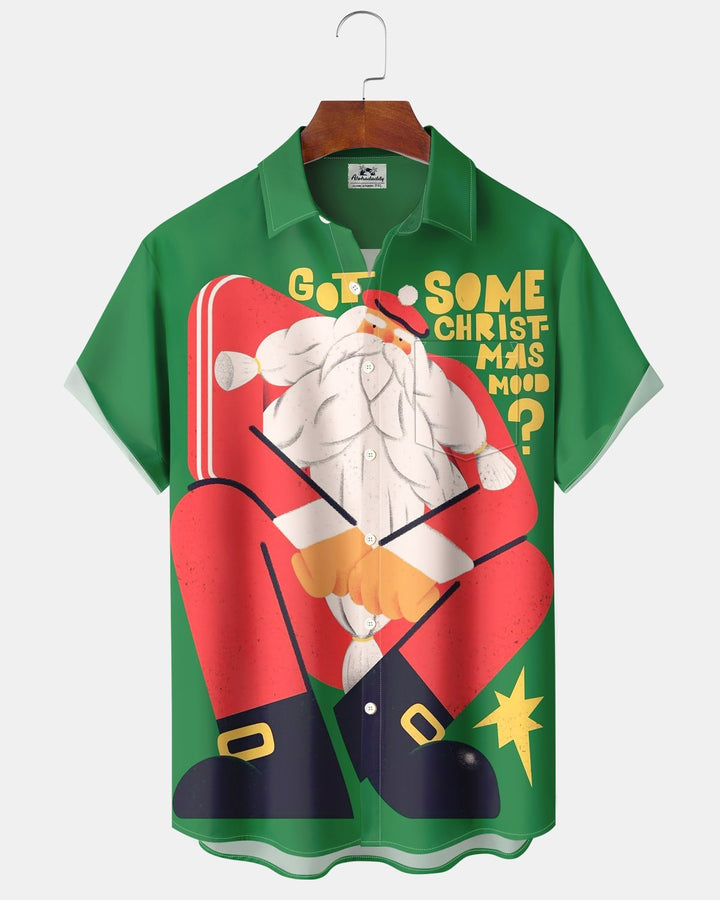 Alohadaddy® Holiday Christmas Santa Claus Print Men&