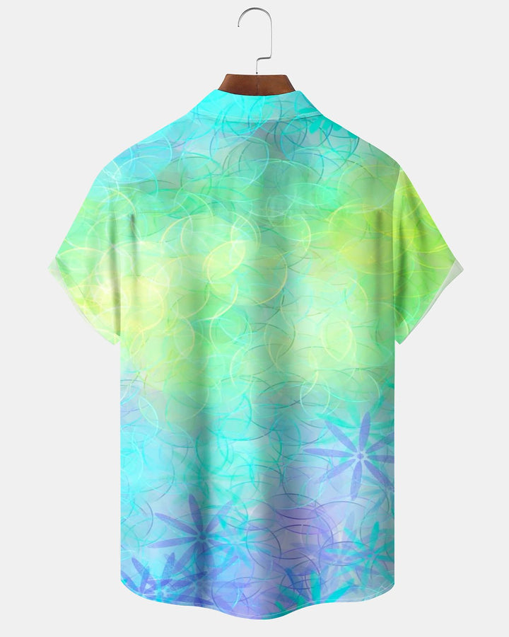 Alohadaddy® Casual Abstract Art Print Men&
