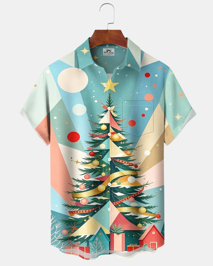 Alohadaddy® Holiday Christmas Tree Gift Snowflake Print Men&