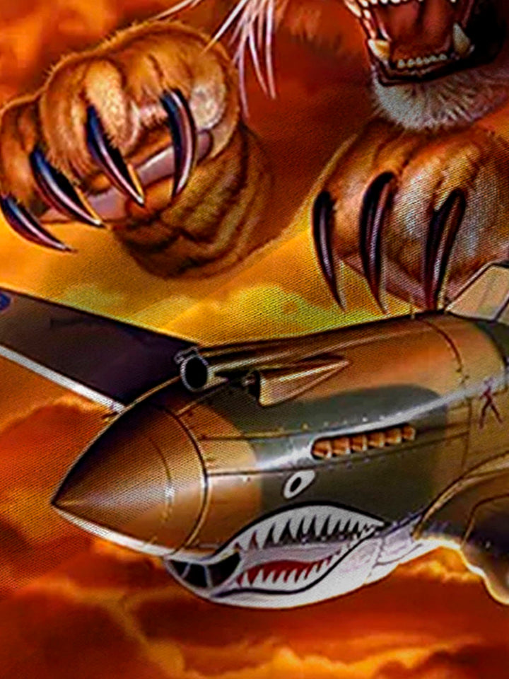 Alohadaddy Retro Tiger War Print Men&