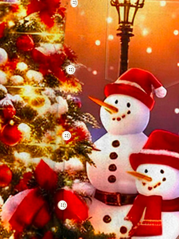 Alohadaddy Christmas Snowman Print Men&