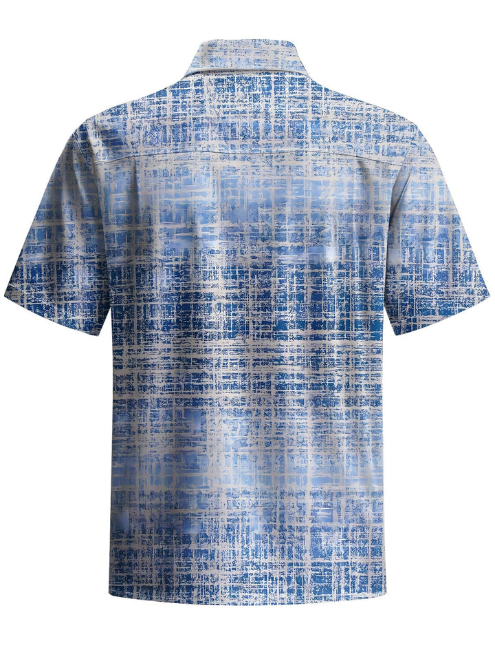 Alohadaddy® Vintage Plaid Print Moisture-wicking Men&