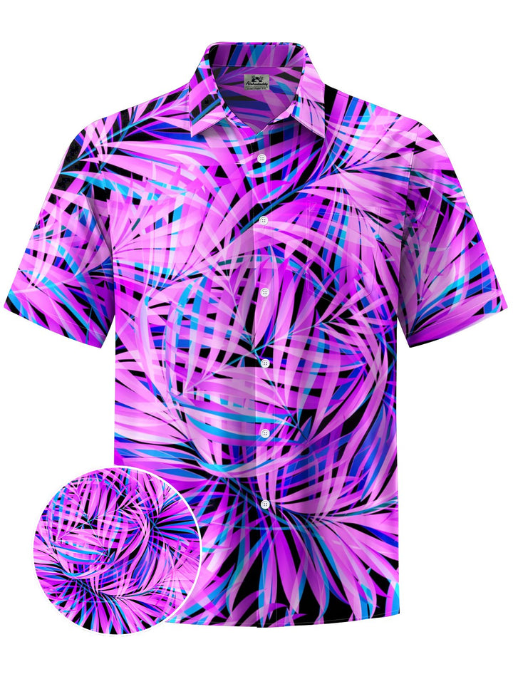 Alohadaddy® Hawaiian Leaves Art Print Moisture Wicking Men&