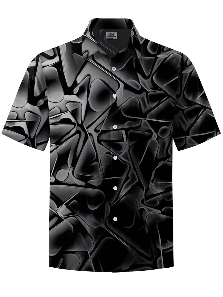 Alohadaddy® Casual Abstract Art Print Men&