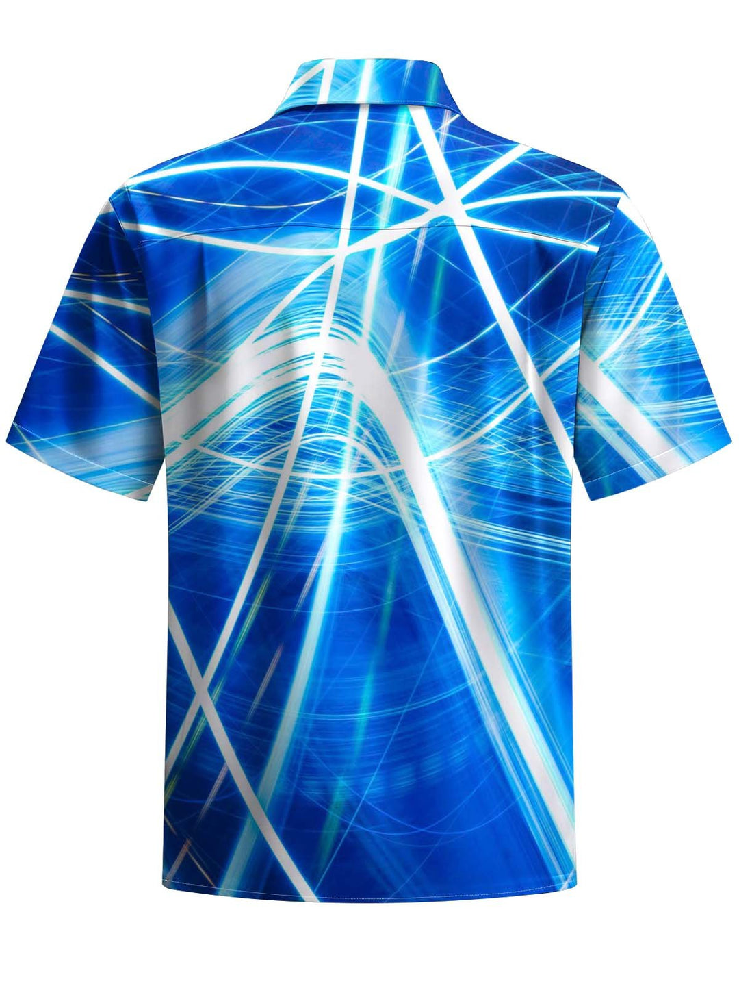 Alohadaddy® Casual Stripe Abstract Art Print Pocket Stretch Men&