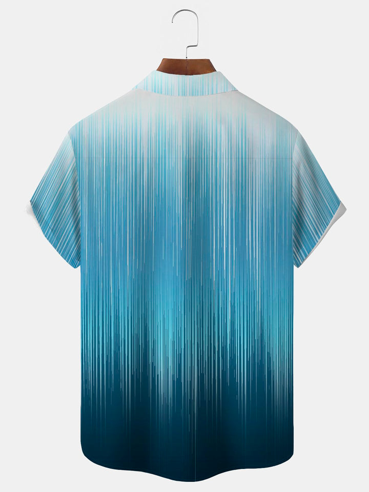 Alohadaddy® Hawaiian Retro Striped Gradient Print Men&