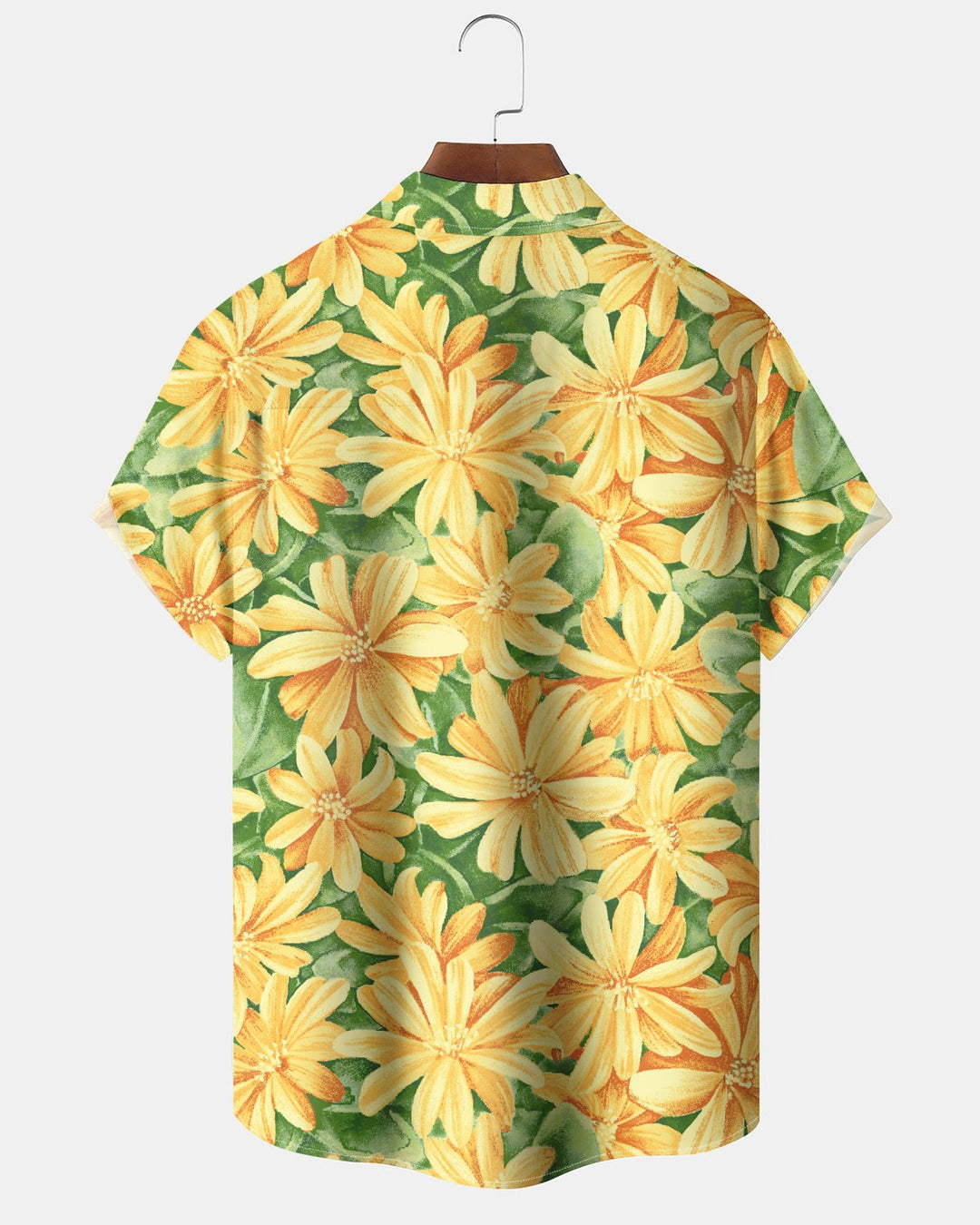 Alohadaddy® Hawaiian Floral Print Art Button Pocket Cardigan Men&