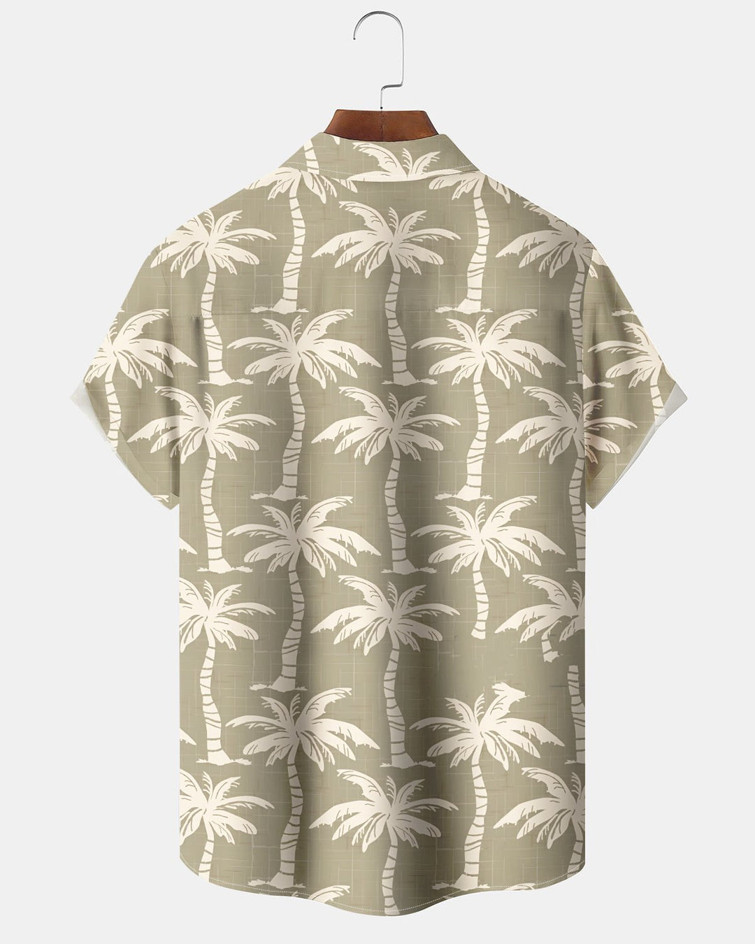 Alohadaddy® Hawaiian Palm Tree Print Art Button Pocket Cardigan Men&