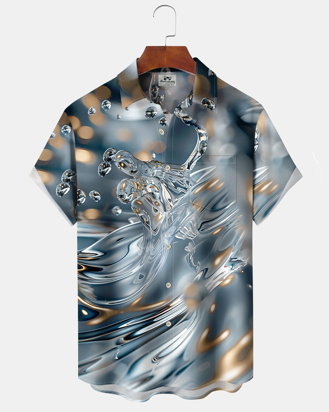 Alohadaddy® Vintage Abstract Print Art Button Pocket Cardigan Men&