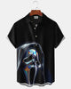 Alohadaddy® Men's Short-Sleeve Button-Down Shirt  Casual Halloween Graphic Print with Pocket