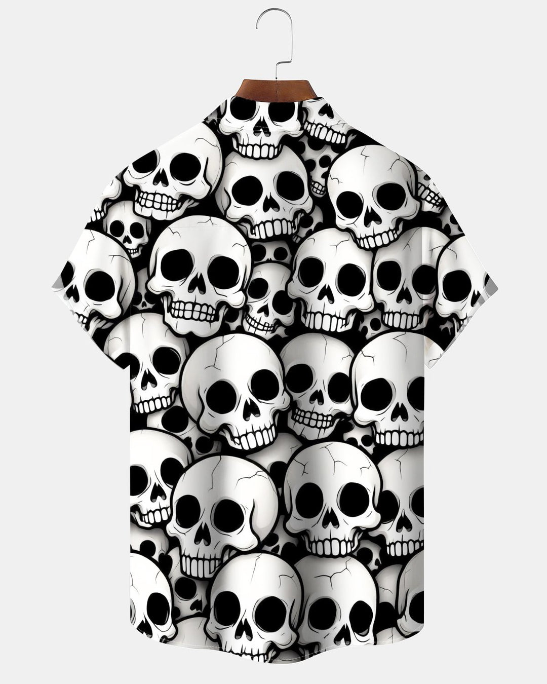 Alohadaddy® Holiday Halloween Graphic Print Button-Down Pocket Cardigan-Style Men&