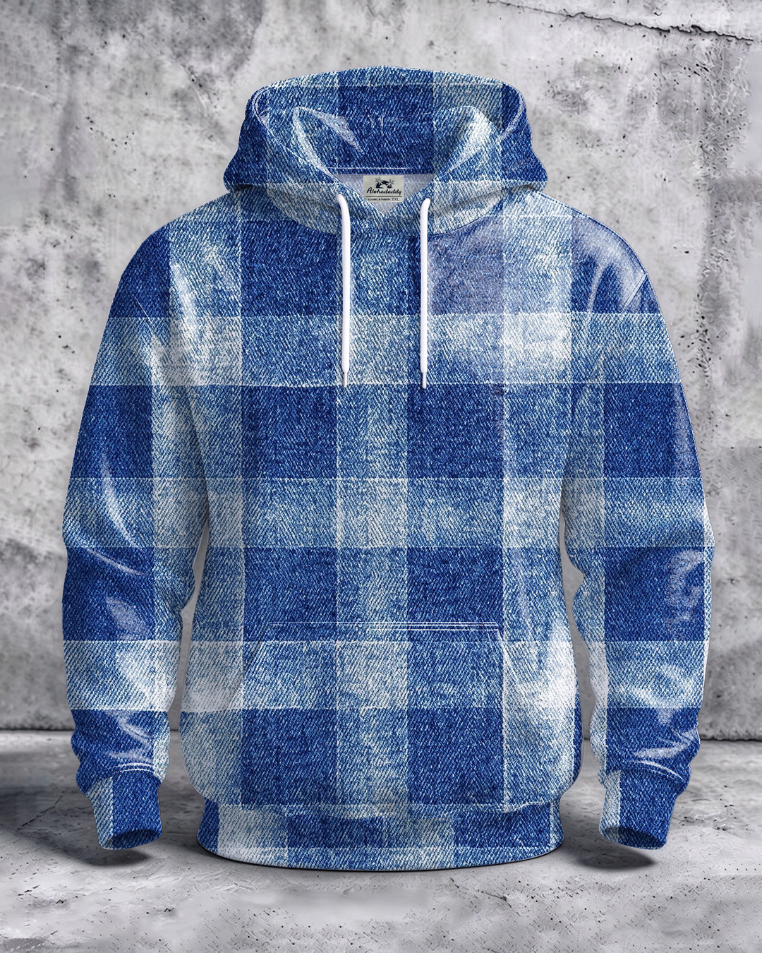 Alohadaddy® Men’s Checkered Print Pullover Hoodie