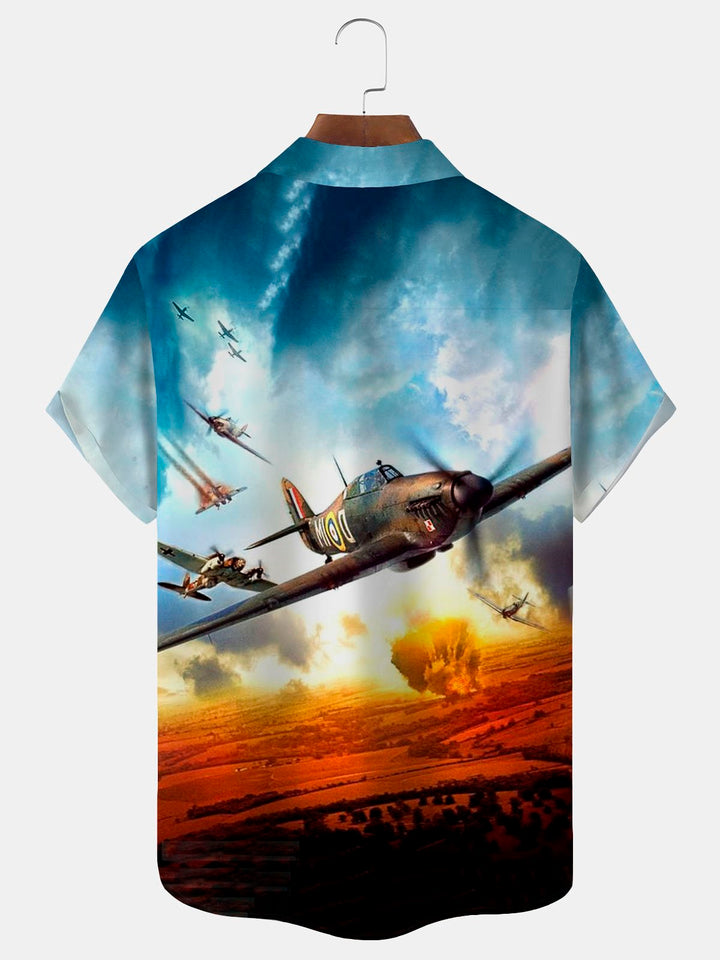 Alohadaddy Vintage Aircraft War Print Men&