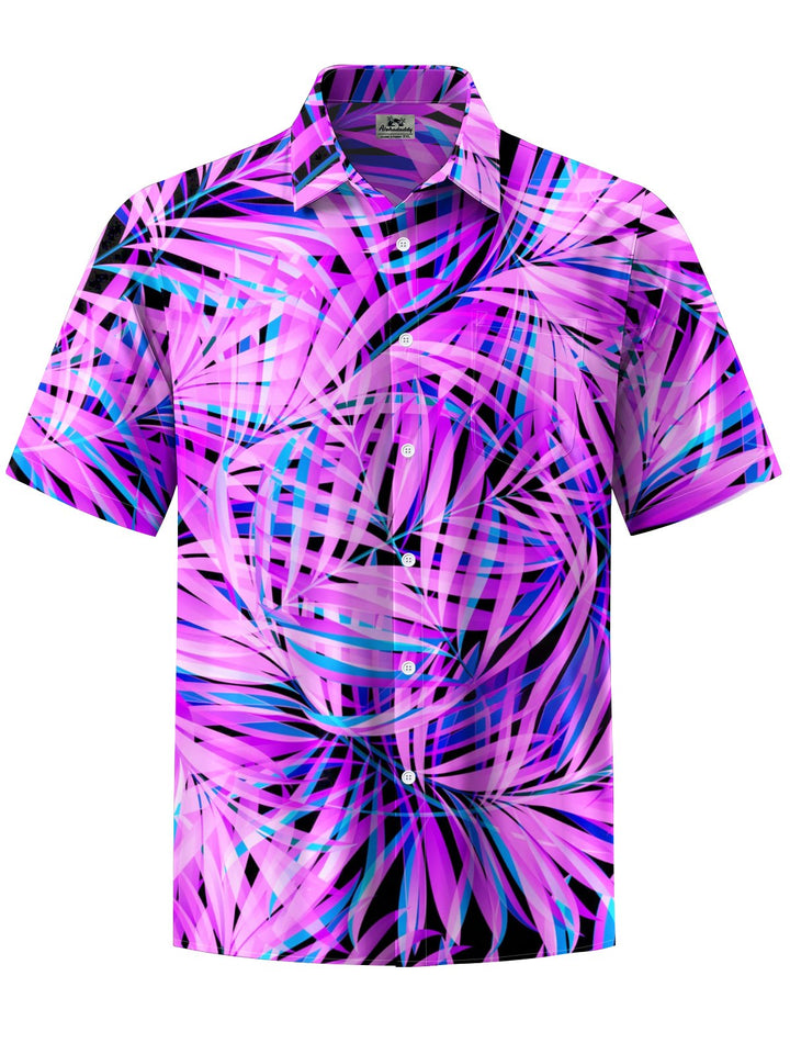 Alohadaddy® Hawaiian Leaves Art Print Moisture Wicking Men&
