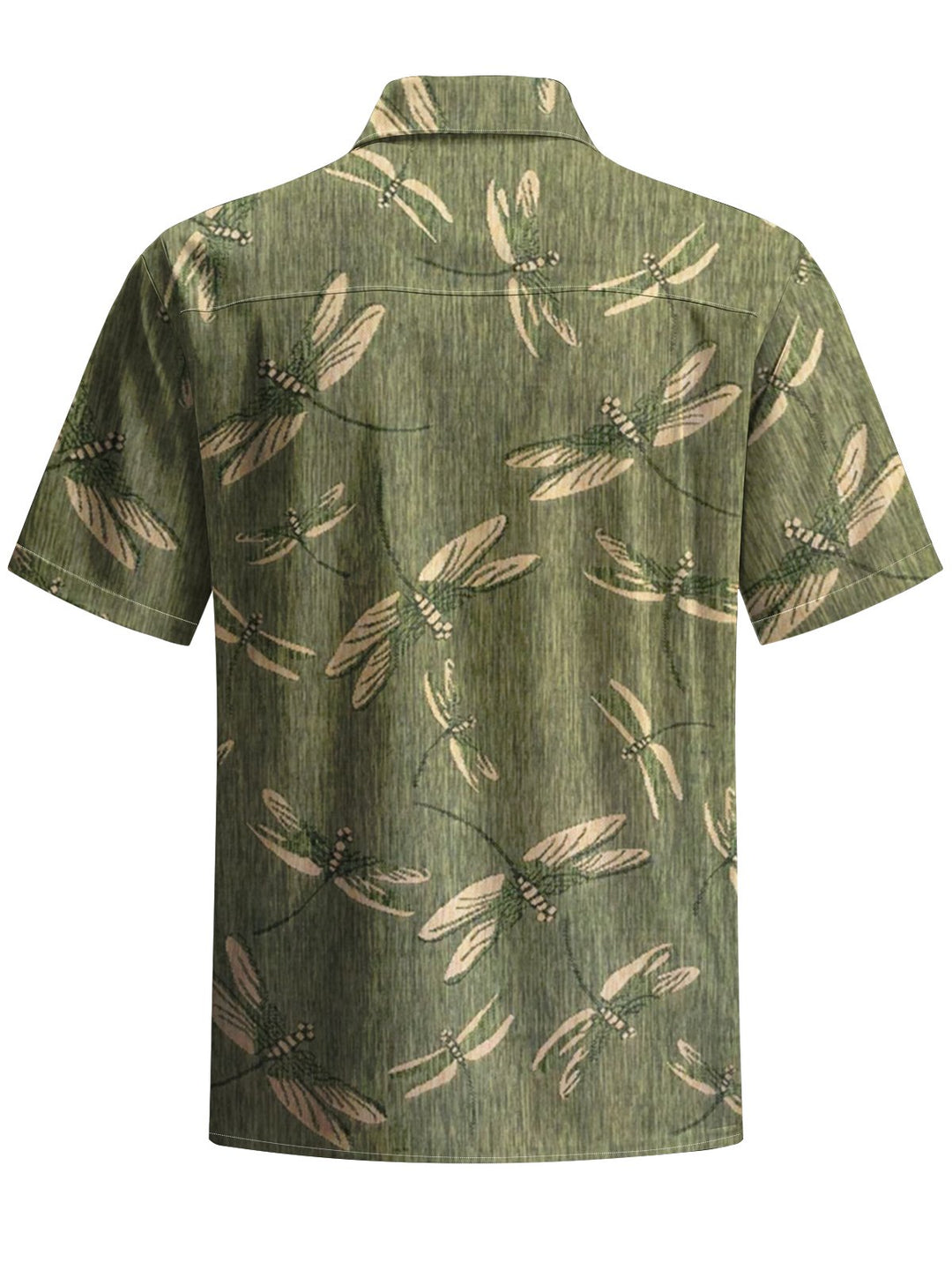 Alohadaddy® Vintage Dragonfly Print Chest Pocket Men&