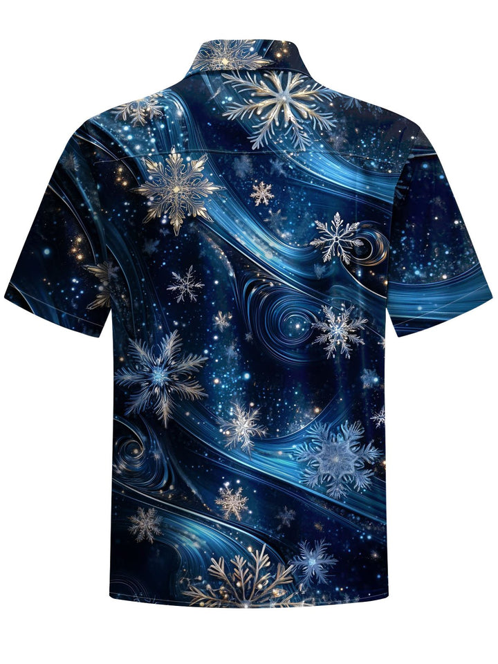 Alohadaddy® Christmas Snowflake Fir Print Pocket Stretch Men&