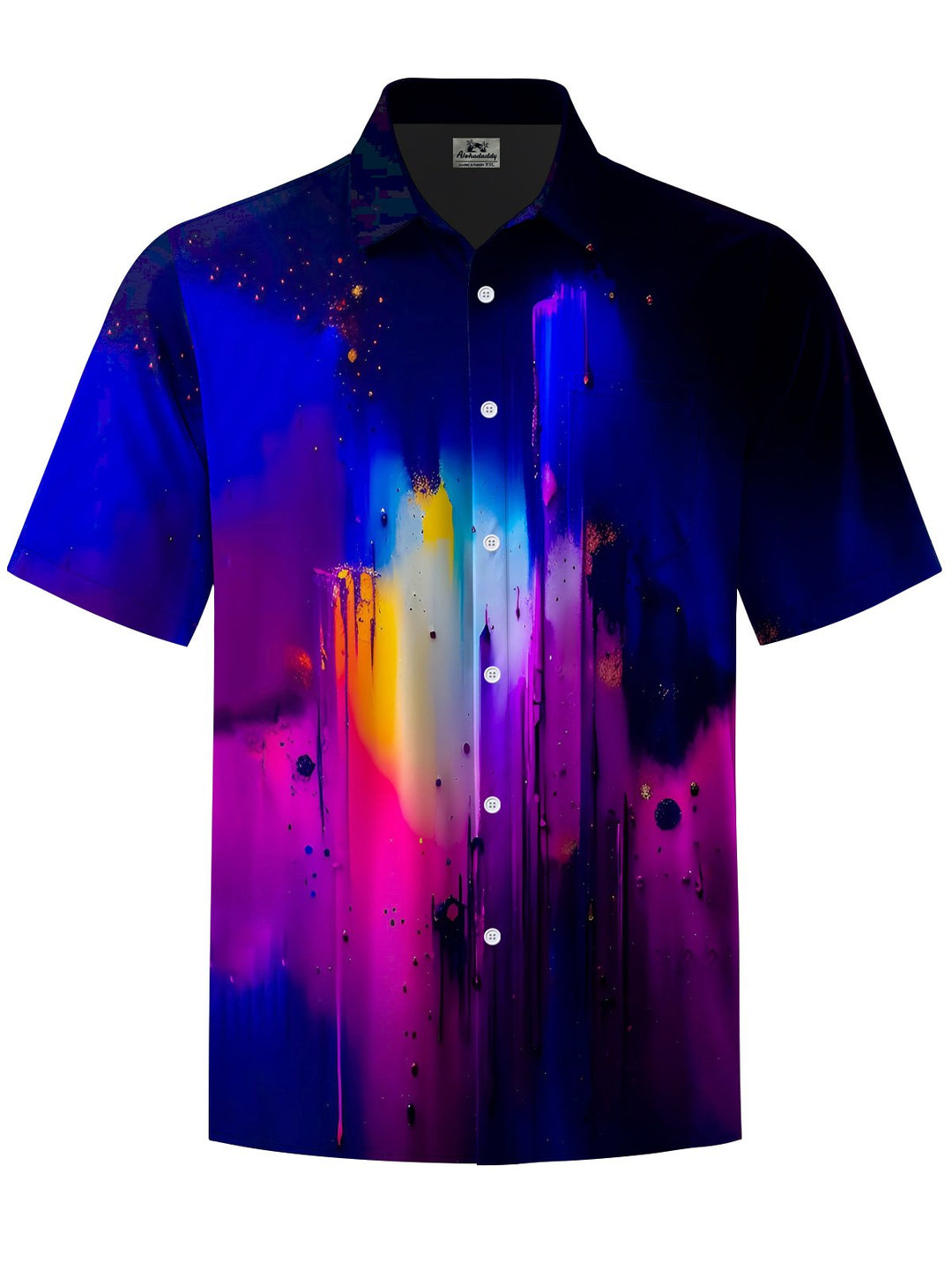 Alohadaddy® Casual Abstract Print Button Pocket Stretch Men&