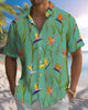 Alohadaddy® Casual Bird of Paradise Floral Print Artistic Button Pocket Cardigan Men's Short Sleeve Shirt Big & Tall