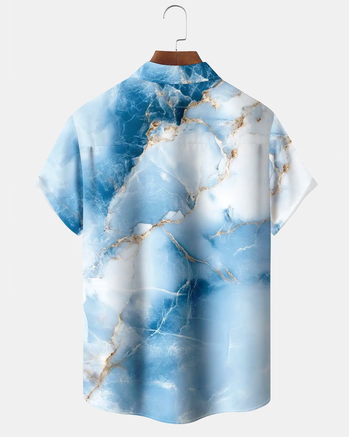 Alohadaddy® Retro Abstract Print Art Button Pocket Cardigan Men&
