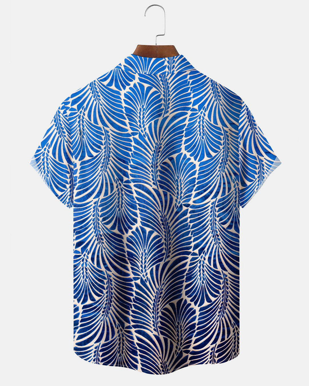 Alohadaddy® Casual Wheat Ear Print Art Button Pocket Cardigan Men&