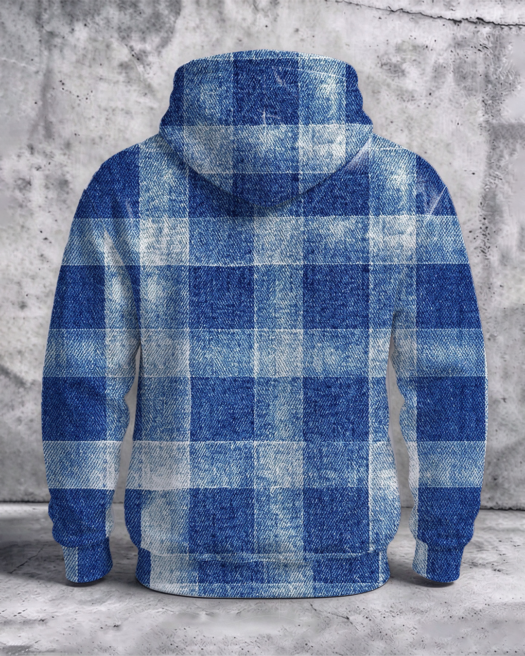 Alohadaddy® Men’s Checkered Print Pullover Hoodie