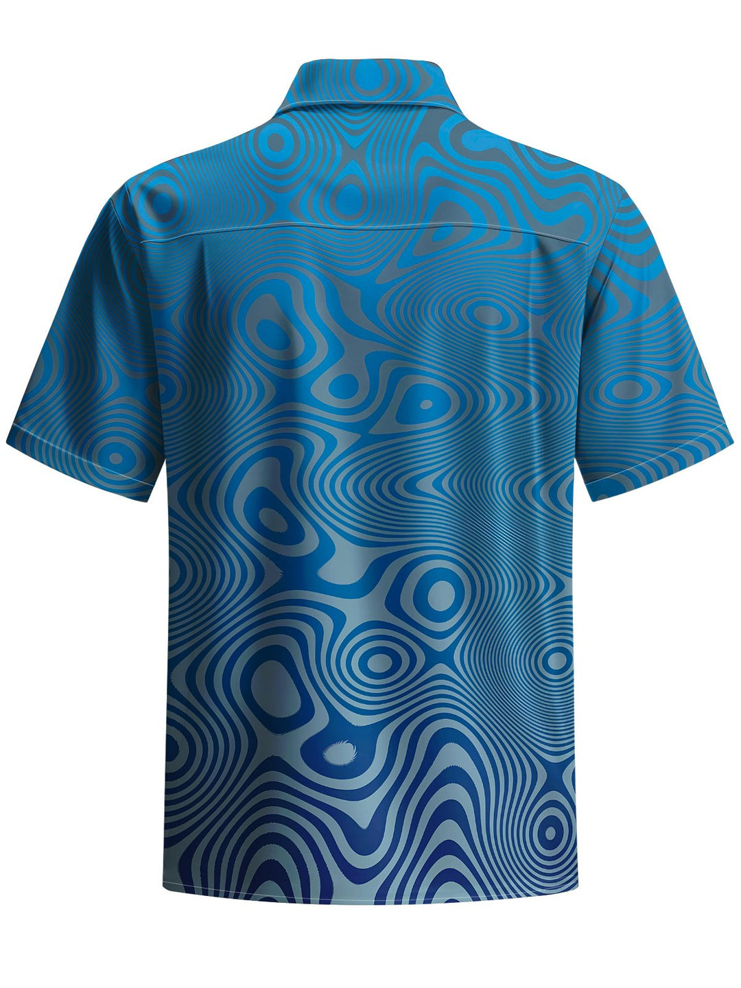 Alohadaddy® Casual Abstract Texture Print Art Pocket Men&