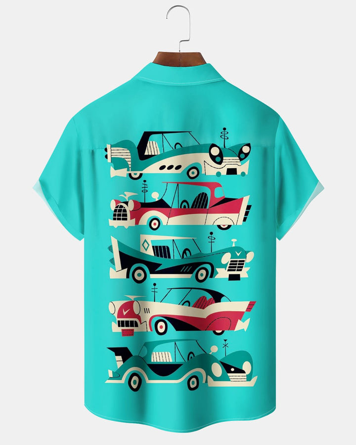 Alohadaddy® Retro Car Print Men&