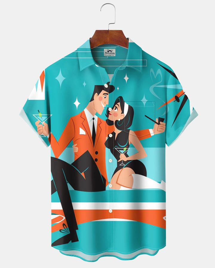 Alohadaddy® Retro Atomic Print Men&