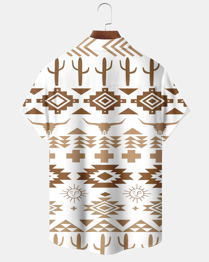 Alohadaddy® Retro Geometric Western Cowboy Men&