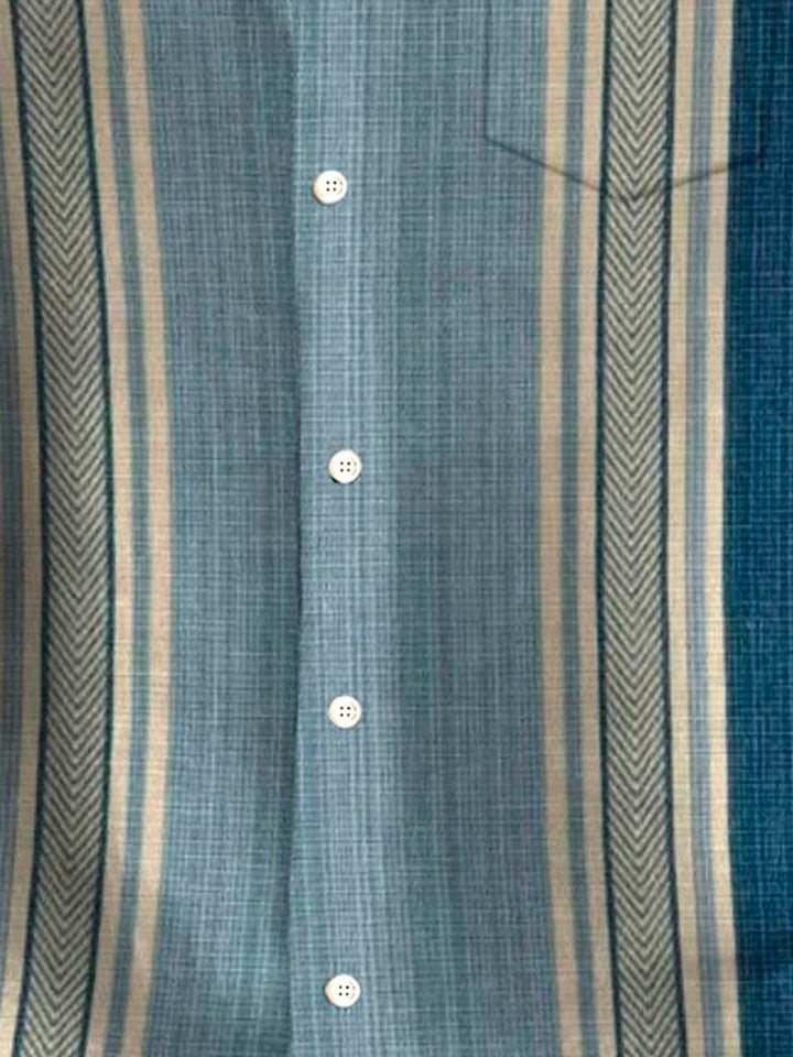 Alohadaddy Retro Geometric Textured Print Men&
