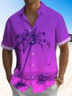 Alohadaddy Gradient Beach Coconut Tree Hawaiian Aloha Shirt